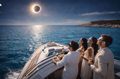 Sonnenfinsternis 12.08.2 / Eclipse - Rent Boat